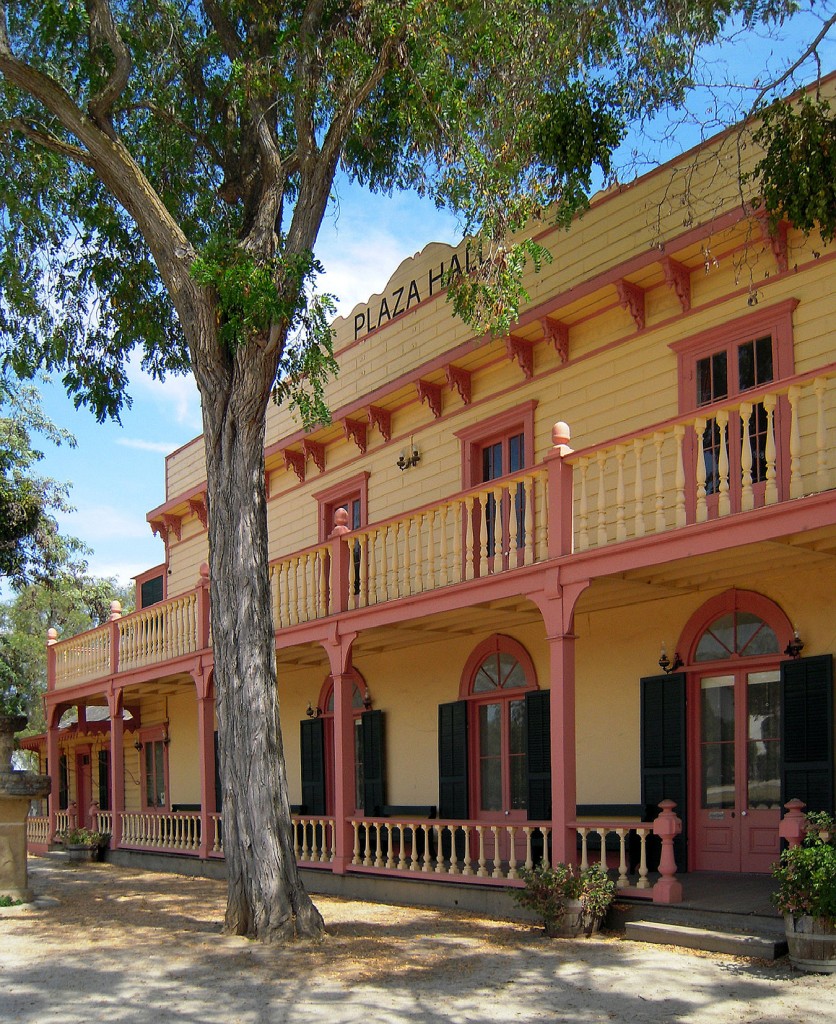 Plaza Hall, San Juan Bautista, photograph by David Laws 