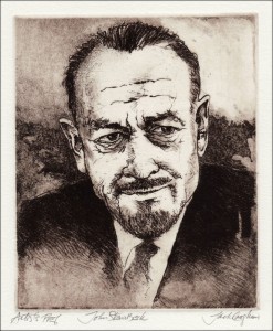 Image of John Steinbeck portrait by Jack Coughlin