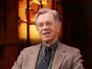 Image of Joseph Campbell interviewed on Cannery Row