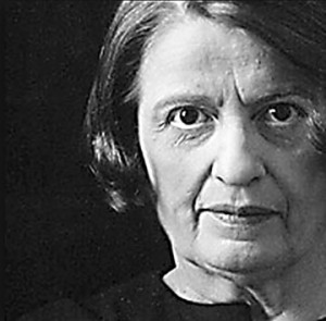 Image of Ayn Rand, critic of John Steinbeck and Orson Welles